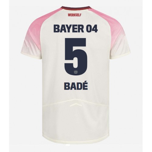 Moški Nogometni dresi Bayer Leverkusen Loic Bade #5 Gostujoči 2025-26 Kratek Rokav